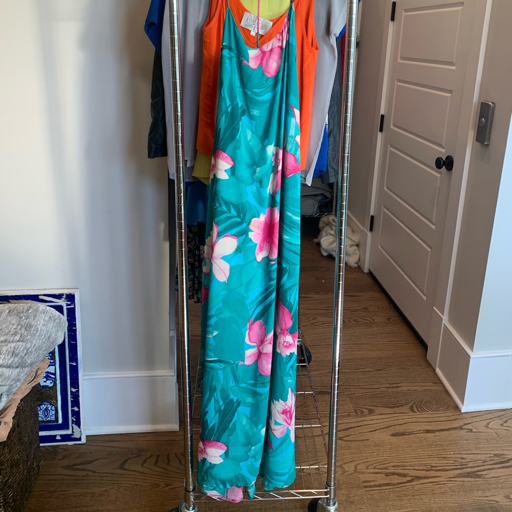 Show Me Your Mumu Hibiscus print maxi